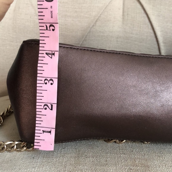 Beautiful bronze Kate Spade purse with gold chain handle - Picture 9 of 14